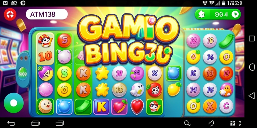 Screenshot utama ATM138 menampilkan gameplay Bingo yang seru dan interaktif.