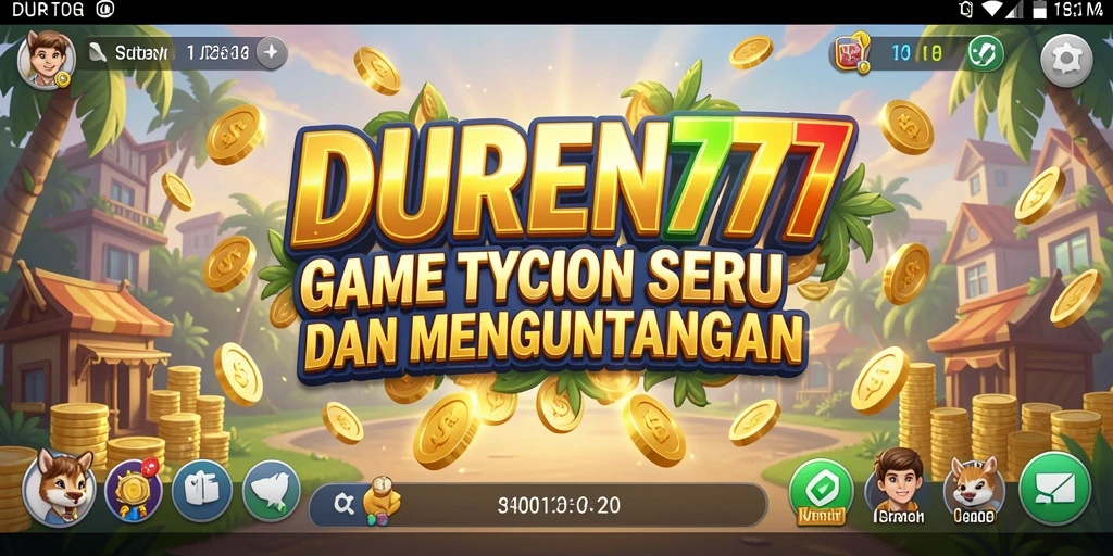 Tampilan gameplay DUREN777 menampilkan keseruan dalam membangun bisnis.