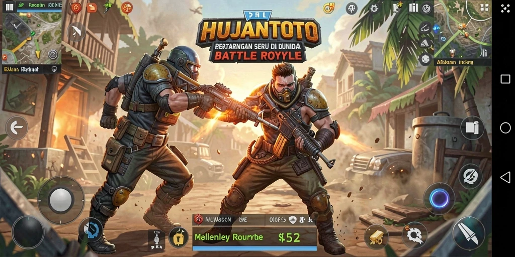 Tampilan gameplay HUJANTOTO yang penuh aksi dan menegangkan.