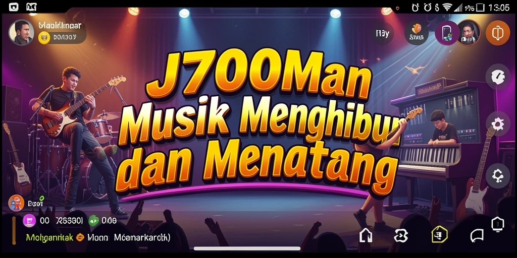 Tampilan gameplay J200M yang menawan dan interaktif.