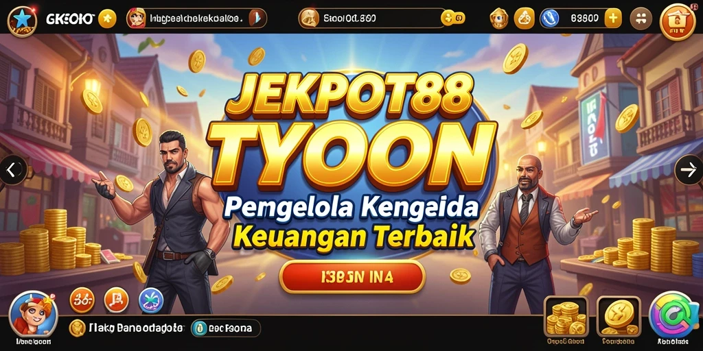 Tampilan gameplay JEKPOT88 dengan elemen Tycoon yang menarik.
