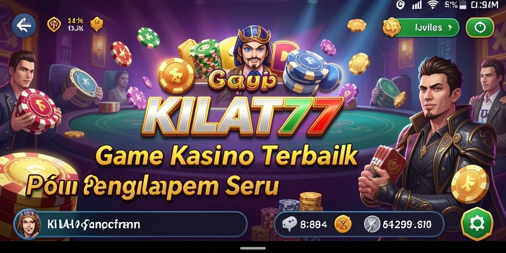 Tampilan gameplay seru di KILAT77 dengan berbagai permainan kasino.