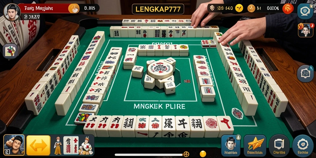 Screenshot yang menampilkan gameplay Mahjong yang menarik dan seru.