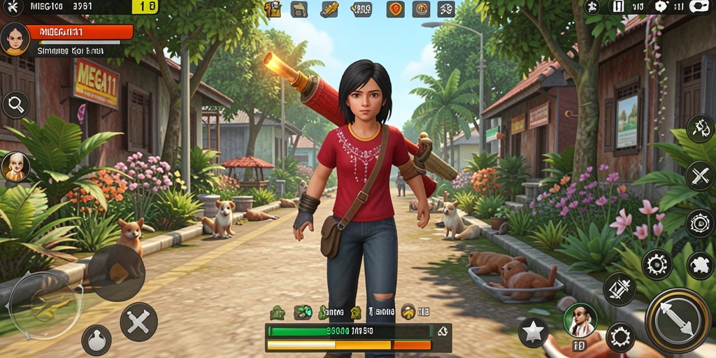 Tampilan gameplay yang mengasyikkan di MEGA111