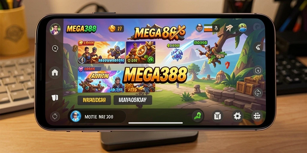 Tampilan utama MEGA388 dengan fitur-fitur Utility yang lengkap.