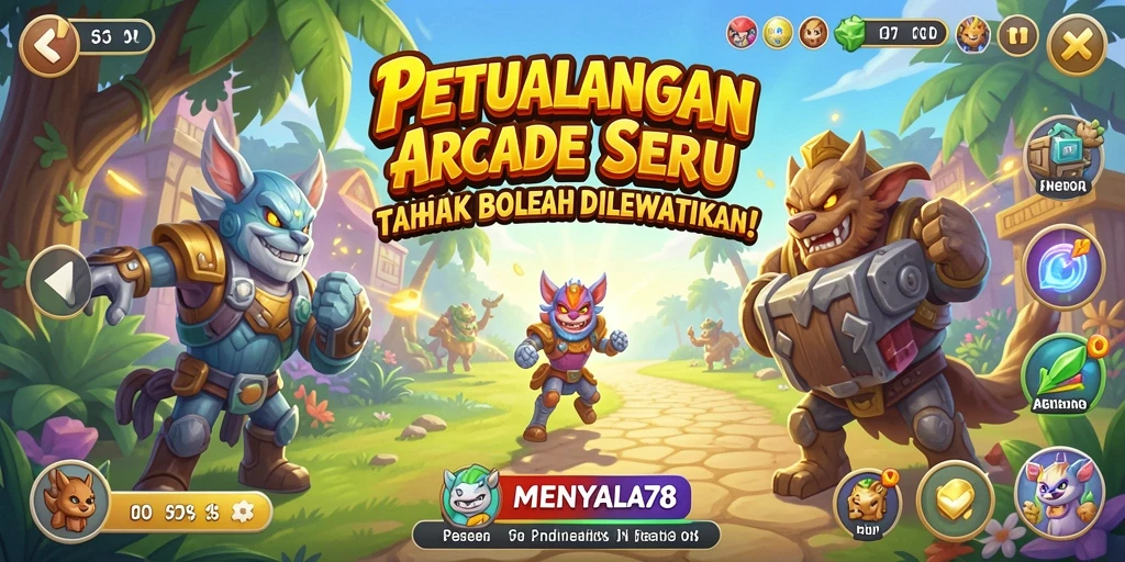 Tangkapan layar MENYALA78 menampilkan gameplay seru dengan aksi cepat.