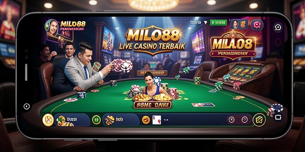 Tampilan gameplay Live Casino yang mendebarkan dan interaktif.