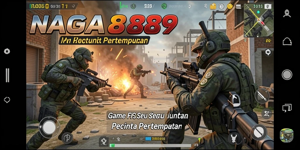 Gameplay NAGA889 yang intens dan mendebarkan dalam mode FPS.