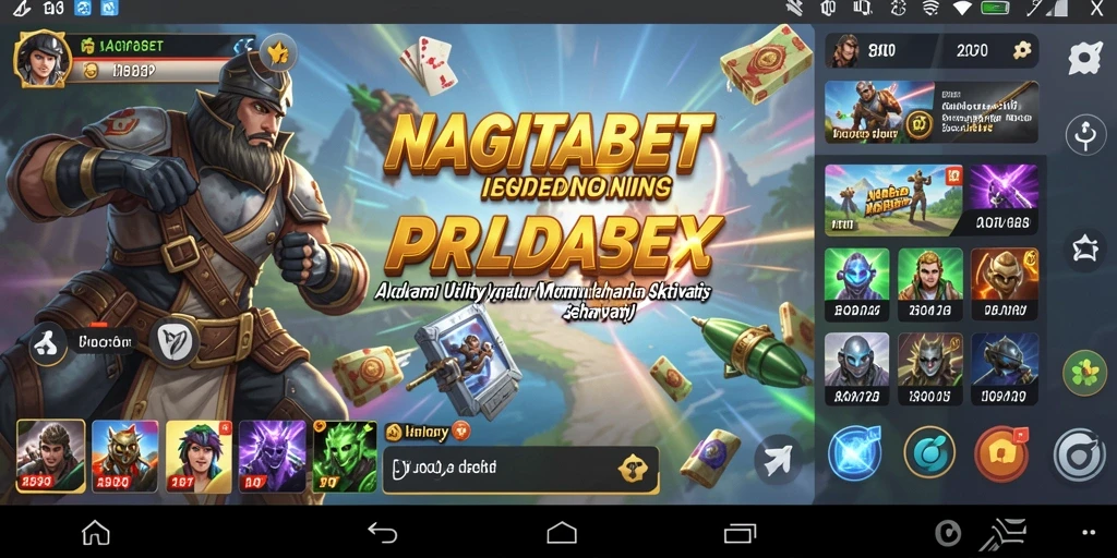 Tampilan antarmuka NAGITABET yang sederhana dan user-friendly.