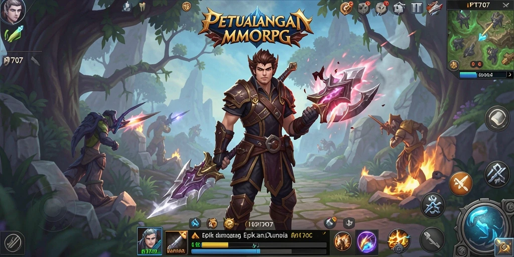 Tampilan gameplay seru dari PT707 yang memikat para penggemar MMORPG.