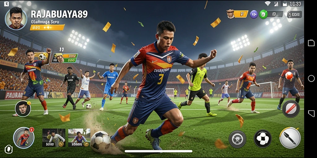 Tampilan menarik dari gameplay RAJABUAYA89 yang penuh aksi olahraga.