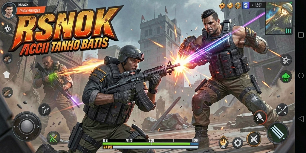 Gameplay RSNOK dengan pertarungan epik dan grafis menawan.