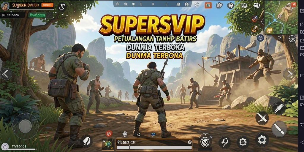 Pengambilan gambar yang menakjubkan dari dunia terbuka SUPERSVIP.
