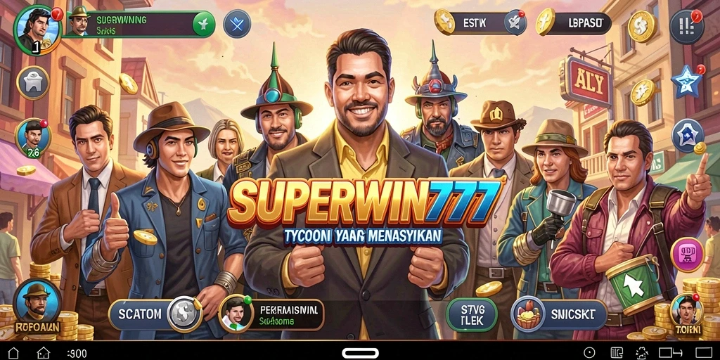 Tampilan gameplay menarik dalam SUPERWIN777 yang menggambarkan keseruan bermain Tycoon.