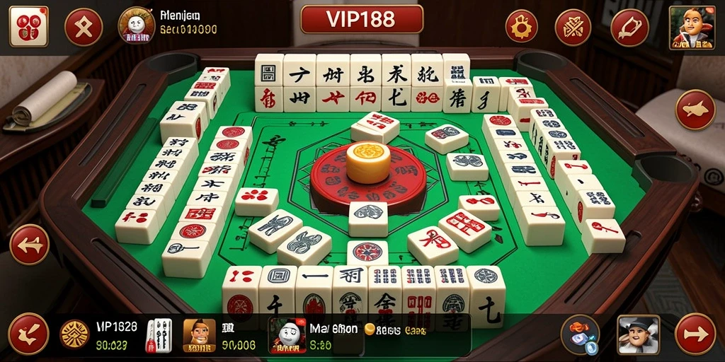 Tangkapan layar gameplay <strong>VIP188</strong> dengan suasana Mahjong yang menarik.