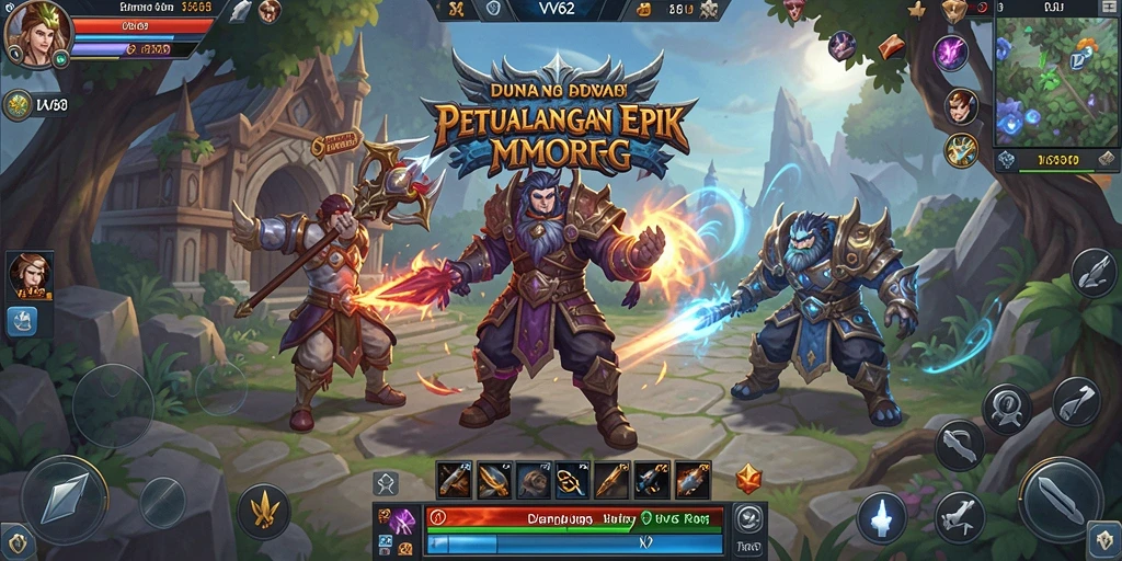 Tangkapan layar gameplay mendebarkan dari <strong>VV62</strong>, menampilkan aksi pertempuran yang intens.