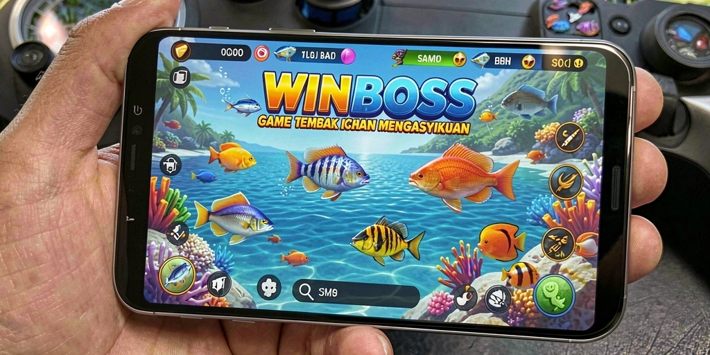 Tampilan permainan seru dengan ikan berwarna-warni dalam gameplay Tembak Ikan.